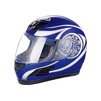 Мотошлем YM-802 бело-синий (S)