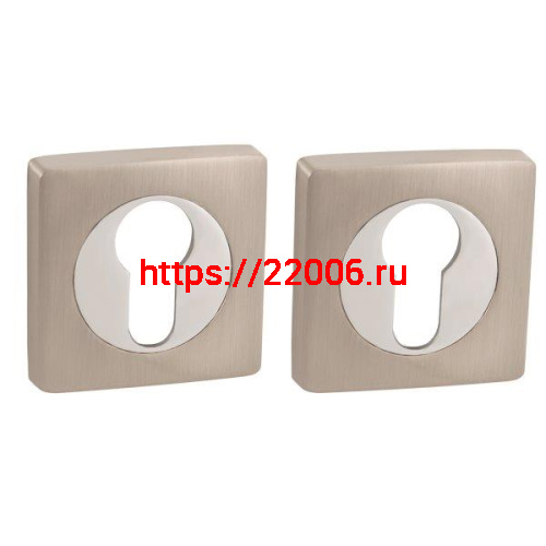 Накладка Ajax (Аякс) под цилиндр ET.K.JK51 (ET JK) SN/CP-3 матовый никель/хром Накладка Ajax (Аякс) под цилиндр ET.K.JK51 (ET JK) SN/CP-3 матовый никель/хром