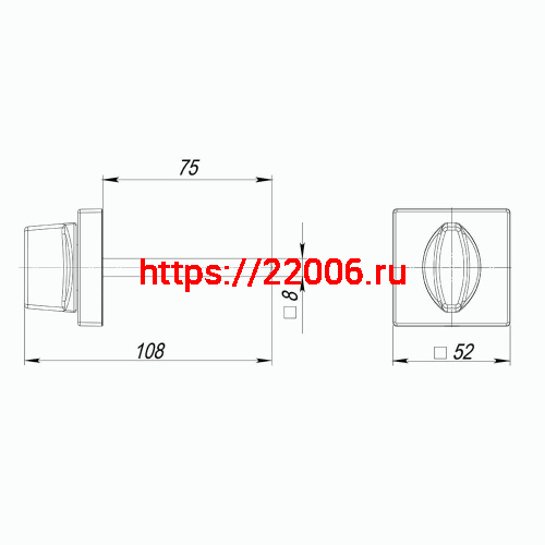 Ручка Armadillo (Армадилло) поворотная BKW8.K.USQ52 (BKW8/USQ) SN-3 матовый никель фото 3 Ручка Armadillo (Армадилло) поворотная BKW8.K.USQ52 (BKW8/USQ) SN-3 матовый никель фото 3