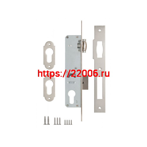 Корпус Kale kilit (Кале килит) узкопрофильного замка с роликовой защёлкой 155 (35 mm) w/b (никель) фото 2 Корпус Kale kilit (Кале килит) узкопрофильного замка с роликовой защёлкой 155 (35 mm) w/b (никель) фото 2