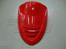 Облицовка передняя верхняя YB50QT-3 Racer Meteor/ ACTIV (ВНИЗУ РЕШЁТКА) красная