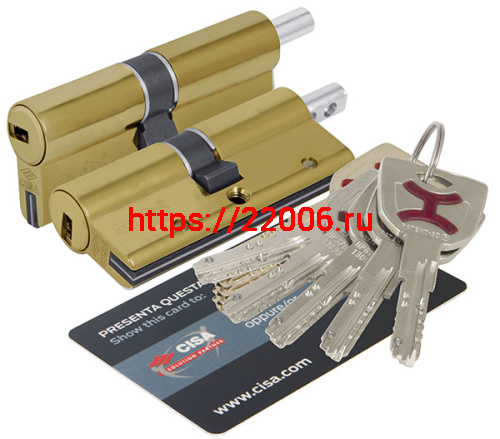 Цилиндровый механизм Cisa (Чиза) под вертушку AP4S 0P3S2-29.66 (90 мм/40+10+40), ЛАТУНЬ Цилиндровый механизм Cisa (Чиза) под вертушку AP4S 0P3S2-29.66 (90 мм/40+10+40), ЛАТУНЬ