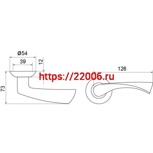 Ручка Punto (Пунто) раздельная R.TL54.CRONA (CRONA TL) ABG-6 зеленая бронза фото 3