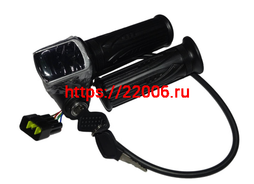 Ручка газа + ручка левая ATV RATCHET 36W (27) колодка папа Евро 7к