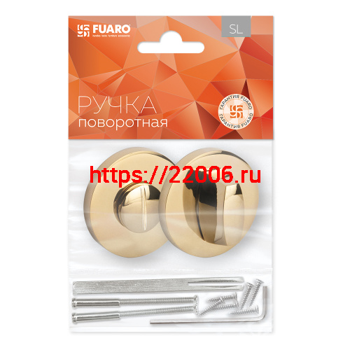 Ручка Fuaro (Фуаро) поворотная BK6.R.SLR52 (BK6 SLR) GOLD-24 (золото 24к) фото 2