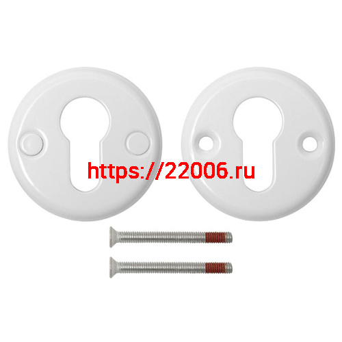 Декоративная Fuaro (Фуаро) накладка ESC-С-001-WH цилиндровая (белый) фото 3 Декоративная Fuaro (Фуаро) накладка ESC-С-001-WH цилиндровая (белый) фото 3