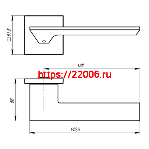 Ручка Armadillo (Армадилло) раздельная K.USS52.MIRAGE (MIRAGE USS) CP-8 хром фото 4 Ручка Armadillo (Армадилло) раздельная K.USS52.MIRAGE (MIRAGE USS) CP-8 хром фото 4