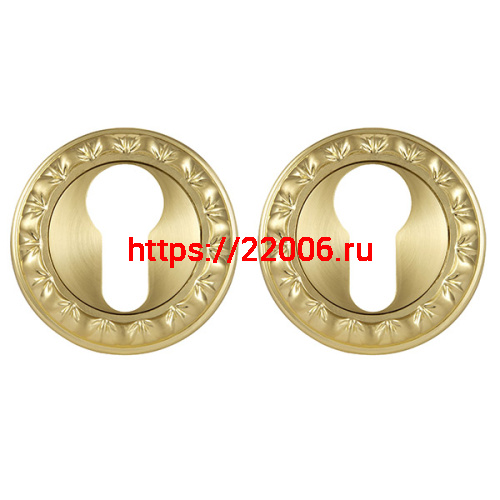 Накладка Punto (Пунто) под цилиндр ET MT SG/GP-4 матовое золото/золото