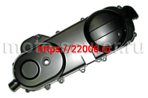 Крышка вариатора 4Т длинная (под колесо 12") 139QMB 50сс черная Крышка вариатора 4Т длинная (под колесо 12") 139QMB 50сс черная