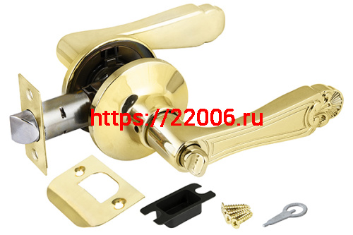 Ручка Fuaro (Фуаро) защелка 637/BL РB-B (золото) фик. Ручка Fuaro (Фуаро) защелка 637/BL РB-B (золото) фик.