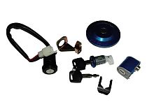 Замок зажигания TACTIC (+крышки бензобака+бардачка+седла) (3.1.050.198)