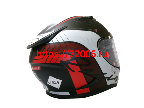 Шлем TVS RACING (Индия) STREET D/V DULL BLACK RED размер XL, + пинлок в комплекте, очки фото 5 Шлем TVS RACING (Индия) STREET D/V DULL BLACK RED размер XL, + пинлок в комплекте, очки фото 5