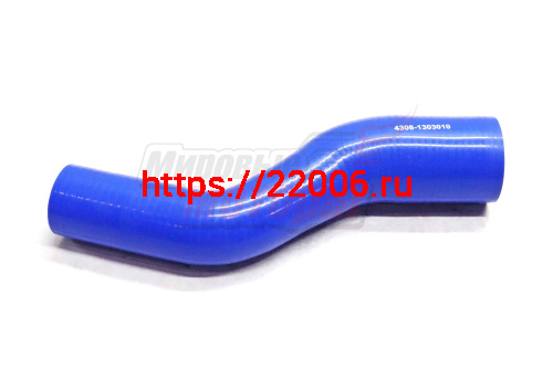 Патрубок радиатора верхний КАМАЗ, силикон.,синий,армир. L340мм,d58/42мм. (HH018) Патрубок радиатора верхний КАМАЗ, силикон.,синий,армир. L340мм,d58/42мм. (HH018)