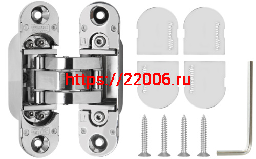 Петля Armadillo (Армадилло) скрытой установки U3D6000 CP (11160UN3D) хром фото 4 Петля Armadillo (Армадилло) скрытой установки U3D6000 CP (11160UN3D) хром фото 4