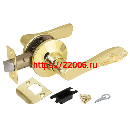 Ручка Punto (Пунто) защелка 6033 PB-P (без фик.) золото