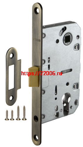 Корпус Fuaro (Фуаро) врезного замка c защёлкой PLASTP85C-50 (P85C-50) AB бронза Корпус Fuaro (Фуаро) врезного замка c защёлкой PLASTP85C-50 (P85C-50) AB бронза