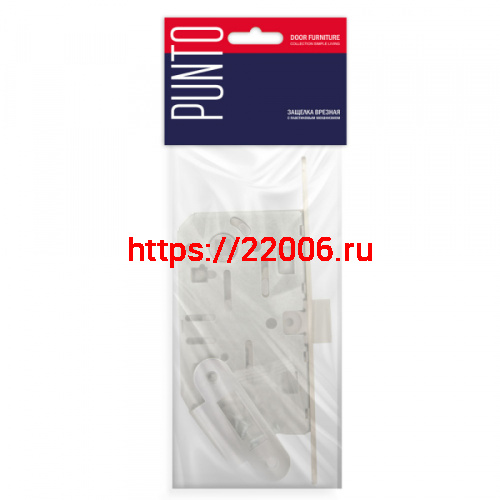 Защелка Punto (Пунто) врезная PL96WC-50 BL (черный) фото 2