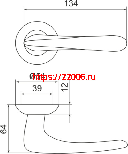 Ручка Armadillo (Армадилло) раздельная R.LD54.Pava (Pava LD42) AB/GP-7 бронза/золото TECH (кв. 8х140) фото 3
