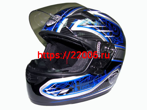 Мотошлем THH TS-39 №8 black/blue (M) Мотошлем THH TS-39 №8 black/blue (M)