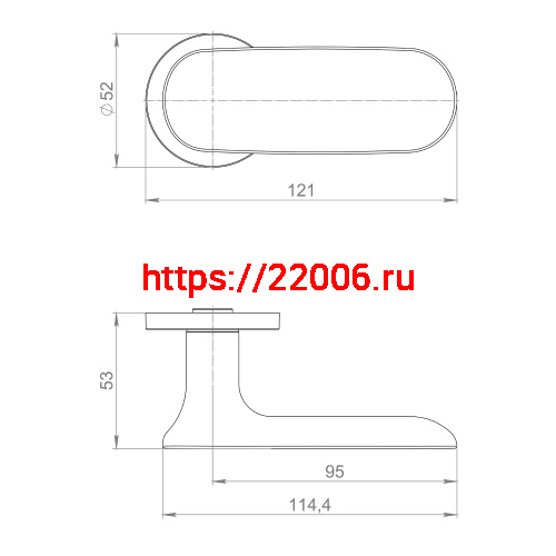 Ручка Armadillo (Армадилло) раздельная R.URS52.SOHO FSG-39 флорентийское золото фото 2