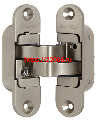 Петля Armadillo (Армадилло) скрытой установки U3D6200L SN левая (Architect 3D-ACH 60) мат. никель 60 кг Петля Armadillo (Армадилло) скрытой установки U3D6200L SN левая (Architect 3D-ACH 60) мат. никель 60 кг