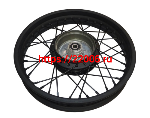 Обод 16" задний спицы, барабан. тормоз 2,15-16  XTRAIL в сборе (F15-5, F15-3, F15-6) фото 2