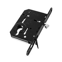 Корпус AGB (АГБ) врезного замка под цилиндр для раздвижных дверей SCIVOLA TRE B08982.50.93 (черный)