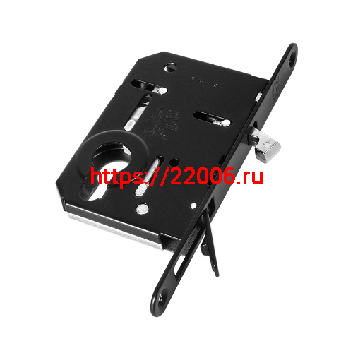 Корпус AGB (АГБ) врезного замка под цилиндр для раздвижных дверей SCIVOLA TRE B08982.50.93 (черный)