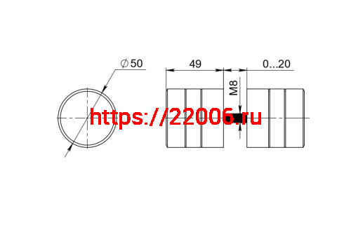 Ручка-кнопка Fuaro (Фуаро) R.DSS304-button INOX 304 фото 2 Ручка-кнопка Fuaro (Фуаро) R.DSS304-button INOX 304 фото 2
