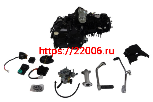 Двигатель 4т. 125 (120) см3 (1P52) Storm (черный) - горизонтальный, тюнинг, круговая КПП Двигатель 4т. 125 (120) см3 (1P52) Storm (черный) - горизонтальный, тюнинг, круговая КПП