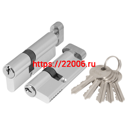 Цилиндровый Ajax (Аякс) механизм (AX102/70) AX1002Knob70 (35+10+25) CP хром с вертушкой Цилиндровый Ajax (Аякс) механизм (AX102/70) AX1002Knob70 (35+10+25) CP хром с вертушкой